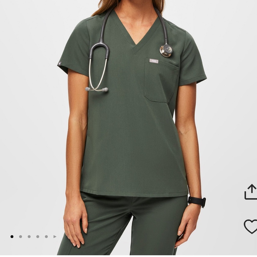 Figs Moss Scrubs Set
